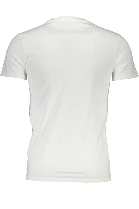 Chic White Slim Fit V-Neck Tee