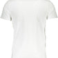 Sleek Slim Fit White Tee with Logo Print