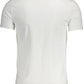 Sleek White Round Neck Slim Fit Tee
