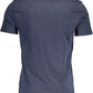 Chic Blue Cotton Crew Neck Tee