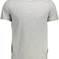 Chic Gray Slim Fit Organic Cotton Tee