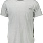 Classic Gray Crew Neck Logo Tee