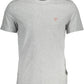 Sleek Gray Crew Neck Logo Tee