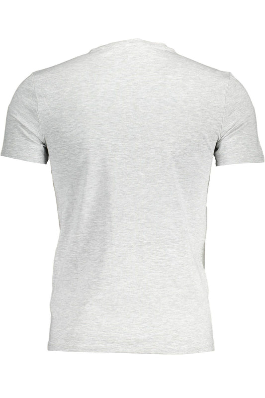 Essential Gray Crew Neck Logo Tee