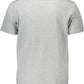 Classic Gray Crew Neck Logo Tee