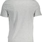 Sleek Gray Crew Neck Logo Tee