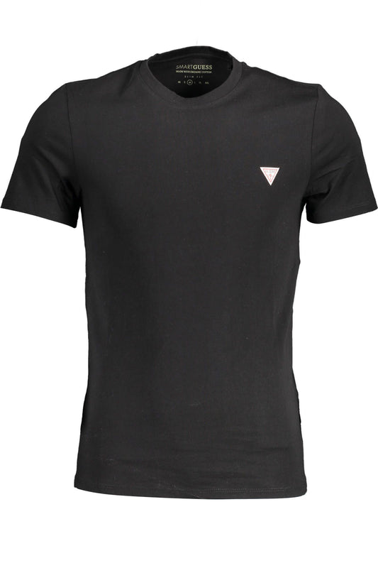 Sleek Black Slim Fit Cotton Tee