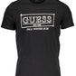 Sleek Black Crew Neck Logo Tee