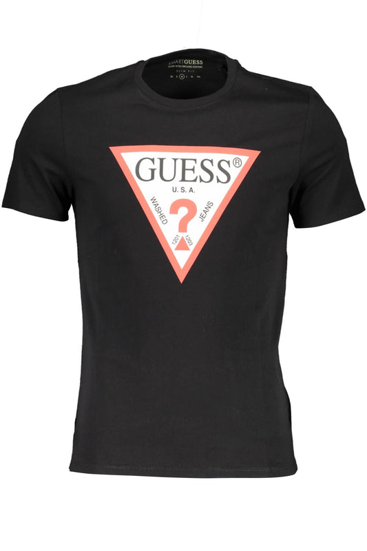 Sleek Slim Fit Tee with Iconic Print