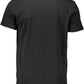 Sleek Black Crew Neck Logo Tee