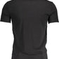 Sleek Black Crew Neck Logo Tee