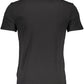 Svelte V-Neck Tee with Logo Appliqué