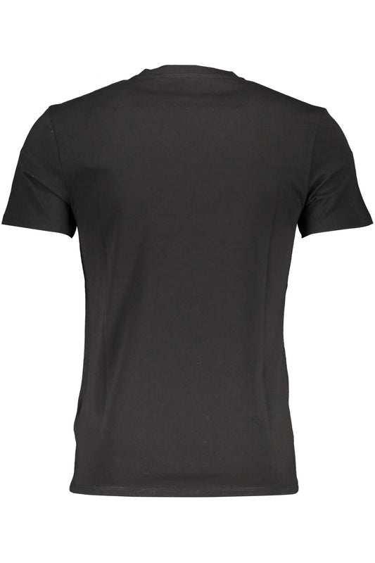 Svelte V-Neck Tee with Logo Appliqué