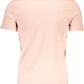 Sleek Slim-Fit Pink Tee with Iconic Logo