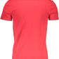 Vibrant Red Slim Fit V-Neck Tee
