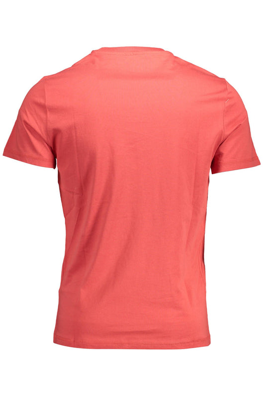 Slim Fit Organic Cotton T-Shirt in Bold Red