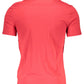 Chic Red Organic Cotton Tee with Logo
