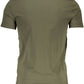 Slim-Fit Green Tee with Iconic Logo