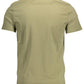Slim Fit V-Neck Organic Tee in Green