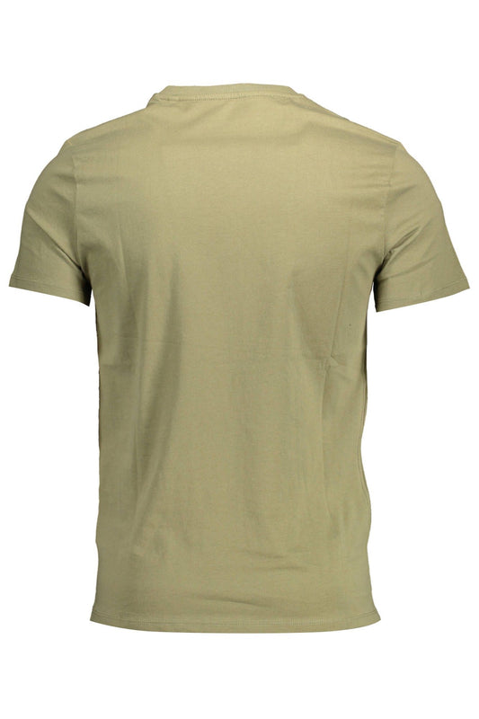 Slim Fit V-Neck Organic Tee in Green