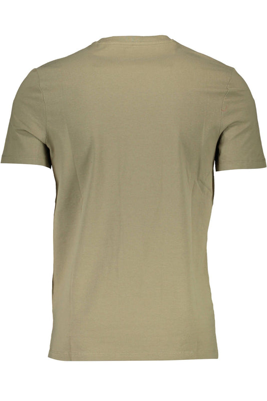 Emerald Crew Neck Tee with Contrast Details