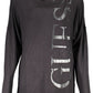 Chic Black Guess Long-Sleeved Tee with Logo Print