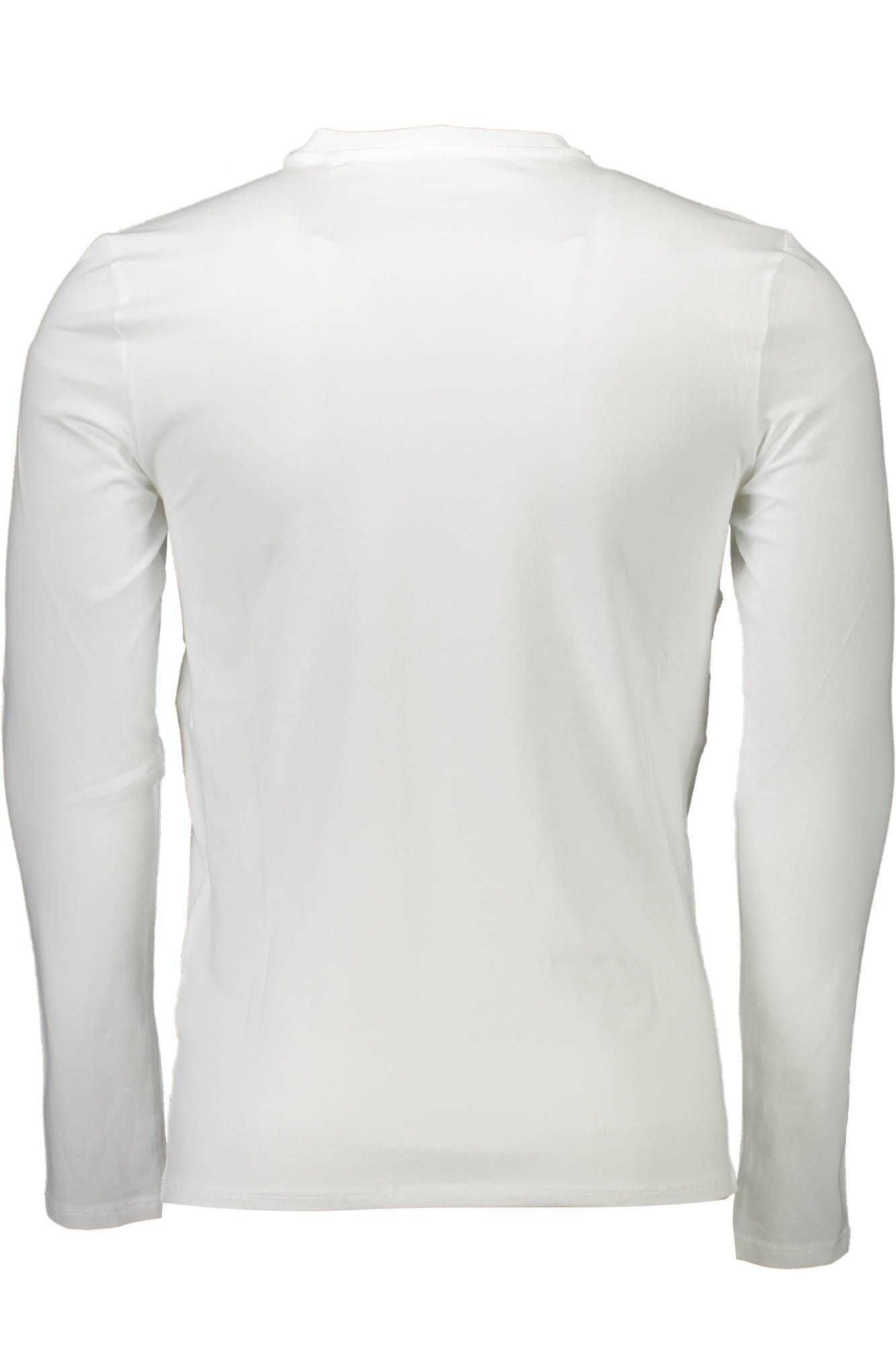 Sleek White V-Neck Organic Tee - Slim Fit