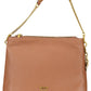 Chic Brown Polyurethane Shoulder Bag