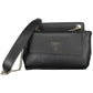 Chic Black Shoulder Bag with Sleek Compartments