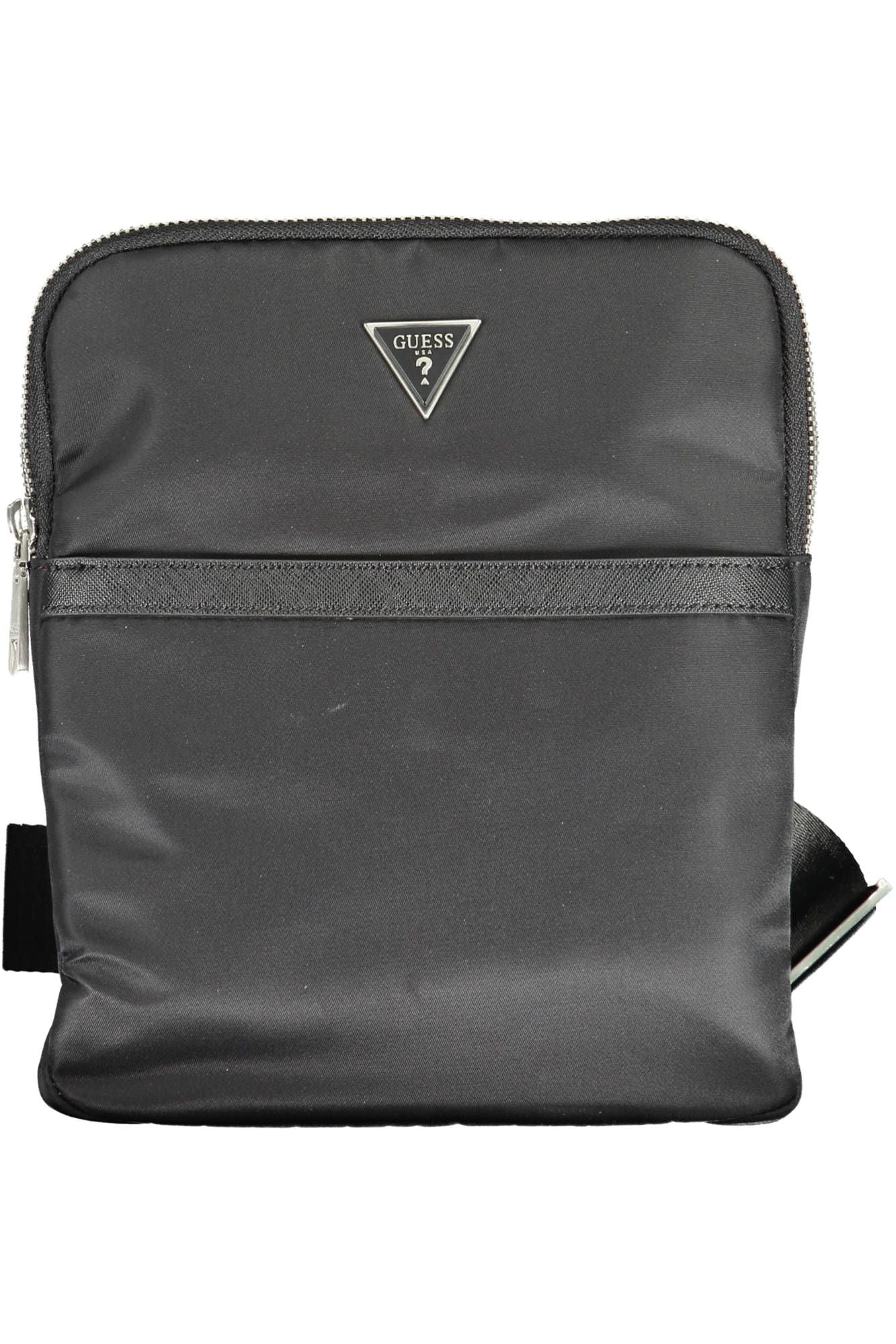 Sleek Black Shoulder Bag for the Modern Man