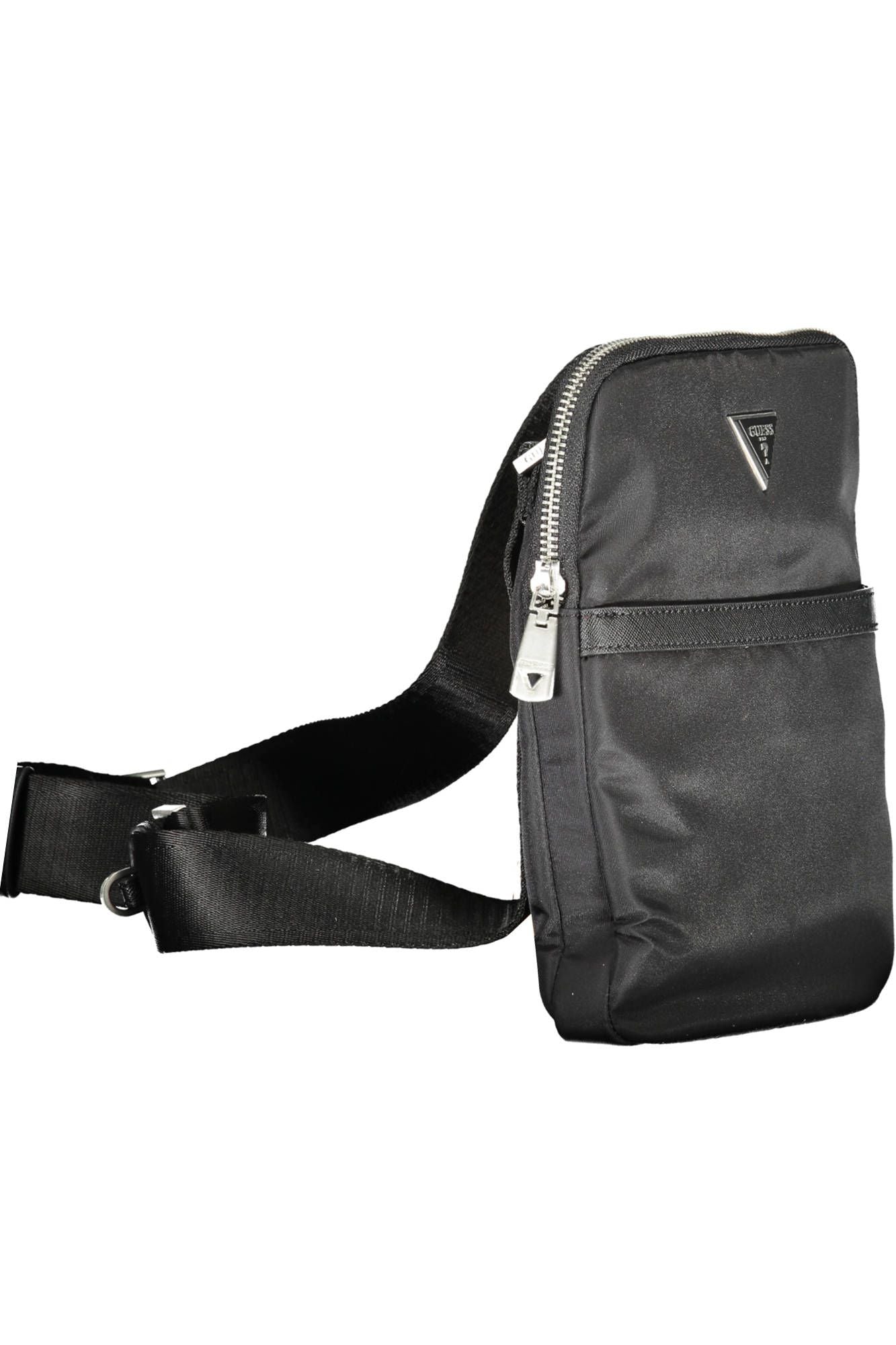 Sleek Black Shoulder Bag for the Modern Man