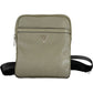 Urban Chic Green Shoulder Bag with Logo Accents