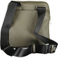 Urban Chic Green Shoulder Bag with Logo Accents