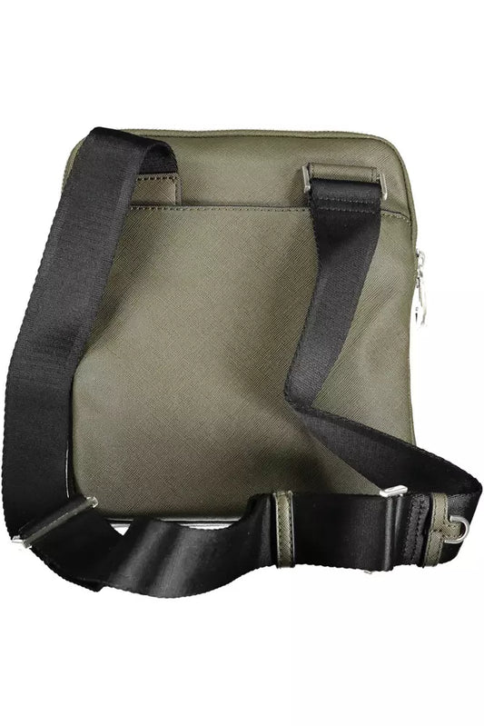 Eco-Conscious Green Shoulder Sling Satchel