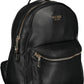 Elegant Black Polyurethane Backpack