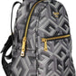 Chic Black Polyurethane Backpack for Daily Elegance