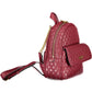 Chic Purple Backpack with Contrasting Details
