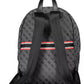Dapper Black Backpack with Laptop Space & Logo Detail