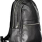 Sleek Dual-Compartment Black Backpack