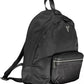 Sleek Black Nylon Backpack with Laptop Compartment