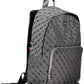 Dapper Black Backpack with Laptop Space & Logo Detail