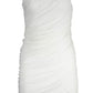 Elegant White Tank Dress with Zip Accent