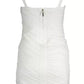 Elegant White Tank Dress with Zip Accent