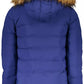 Chic Long Sleeve Jacket with Faux Fur Hood