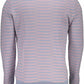 Chic Light Blue Cotton Sweater with Logo