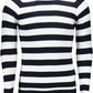 Chic Blue Cotton Sweater with Logo Accent