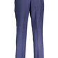 Chic Blue Trousers with Elegant Weave