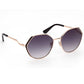 Chic Black Square Metal Sunglasses