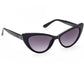 Sleek Teardrop Black Sunglasses