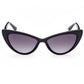 Sleek Teardrop Black Sunglasses